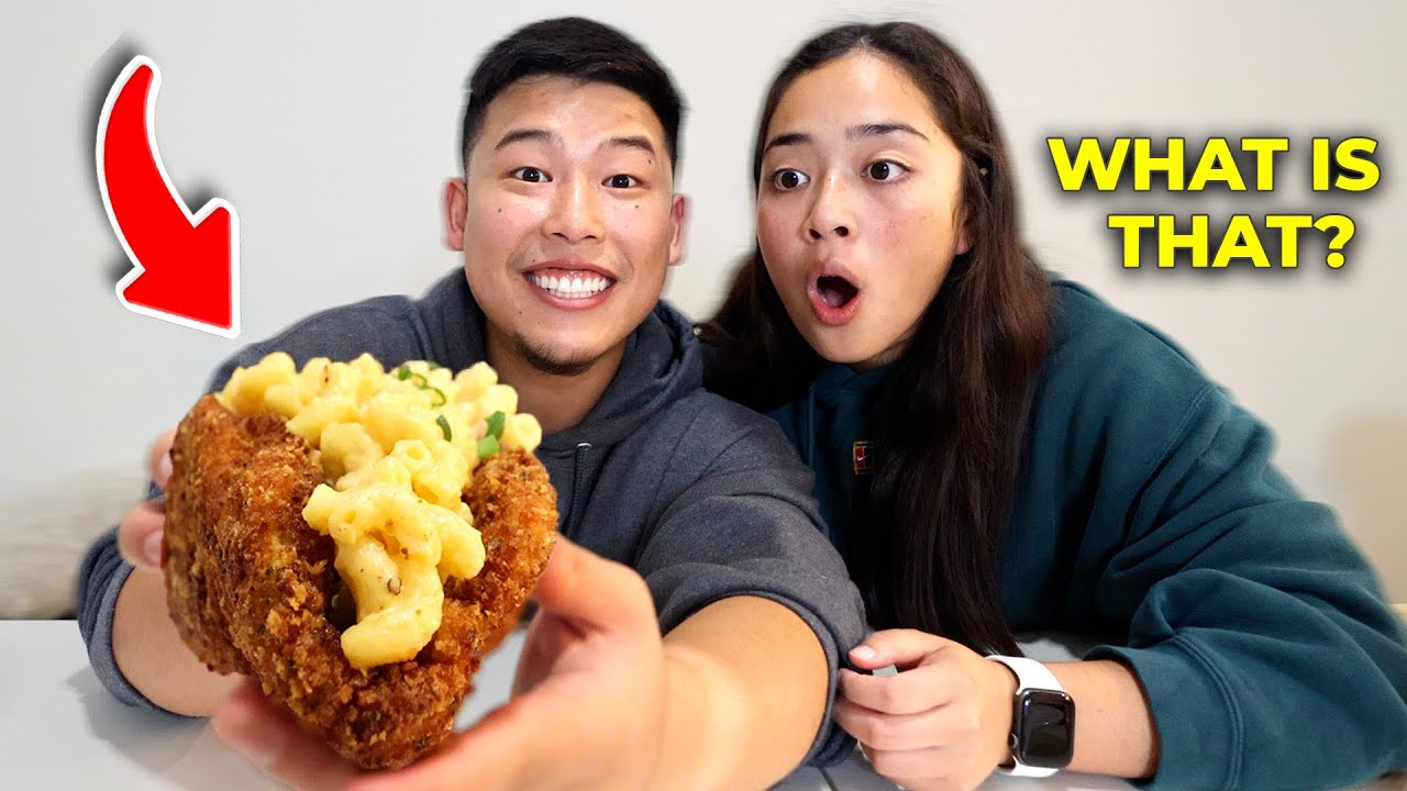 Making My Girlfriend a Fried Chicken Taco !!