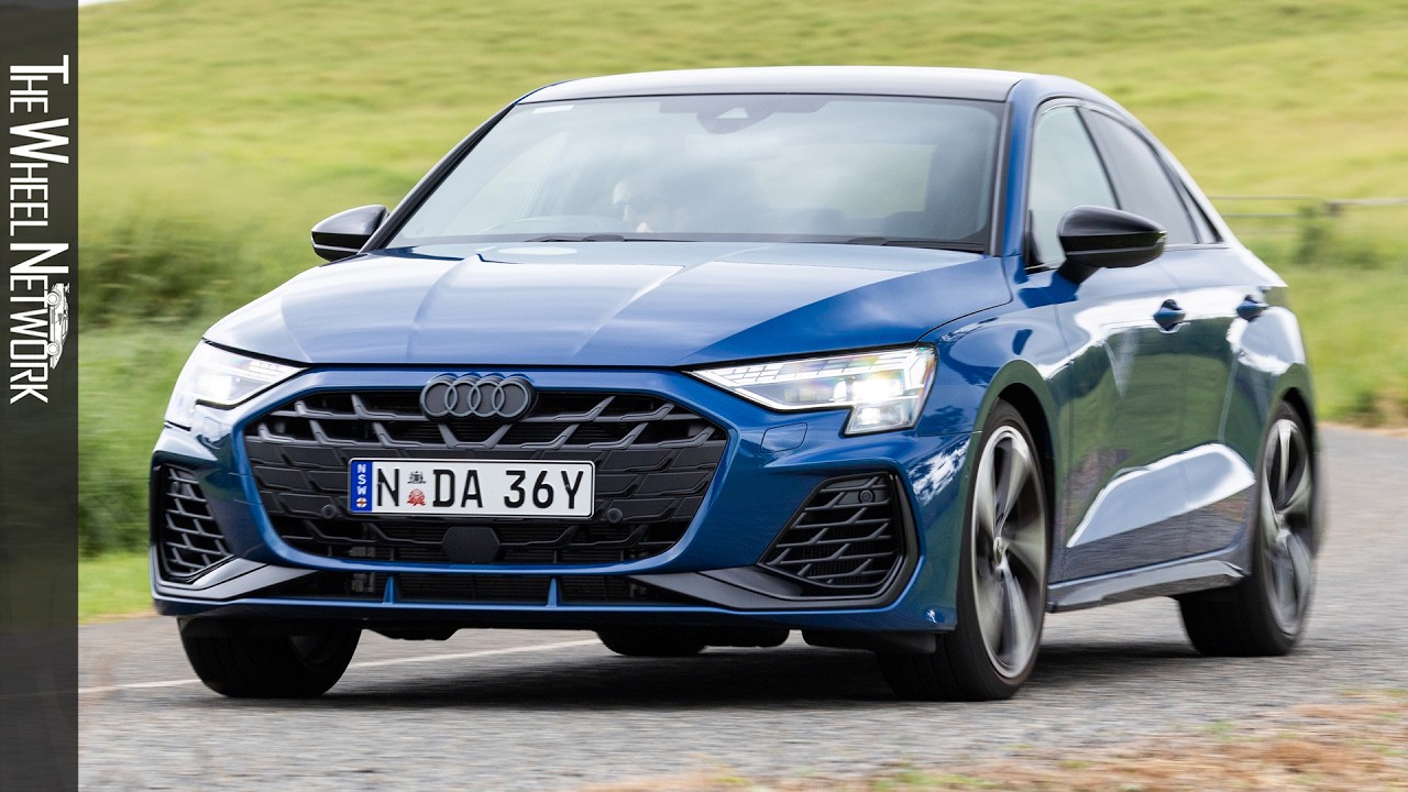 2025 Audi S3 Sedan | Ascari Blue | Driving, Interior, Exterior (Australia)