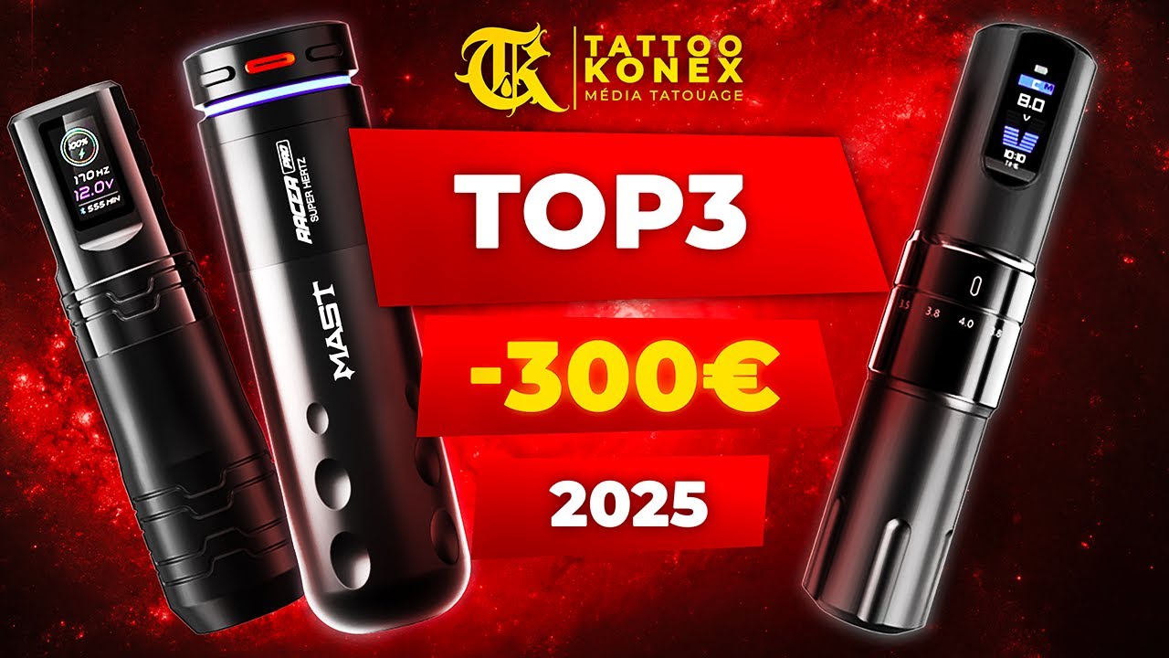 Les 3 meilleures machines &agrave; tatouer &agrave; moins de 300&euro; en 2025 (incroyable rapport qualit&eacute;/prix)