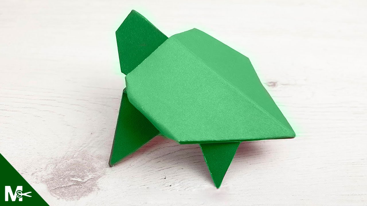 ► Cómo hacer una TORTURGA DE PAPEL Origami (Paso a paso) 🐢