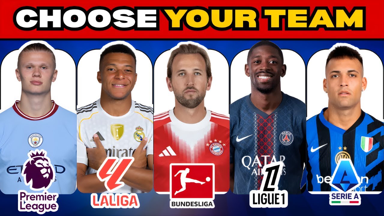 BUILD YOUR TEAM - CHOOSE YOUR FAVORITE PLAYER | QUIZ FOOTBALL TRIVIA 2025