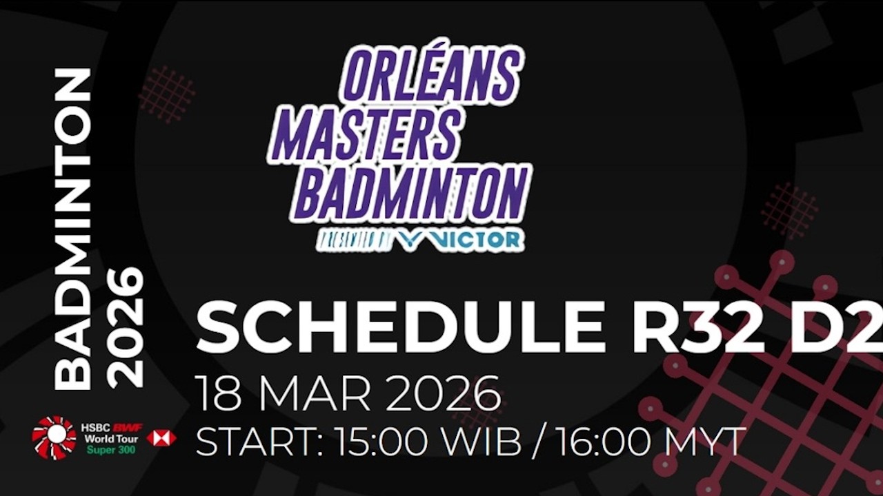 FULL SCHEDULE R32 DAY 2 BWF ORLEANS MASTERS 2026 - ALL COURT #BWFSUPER300