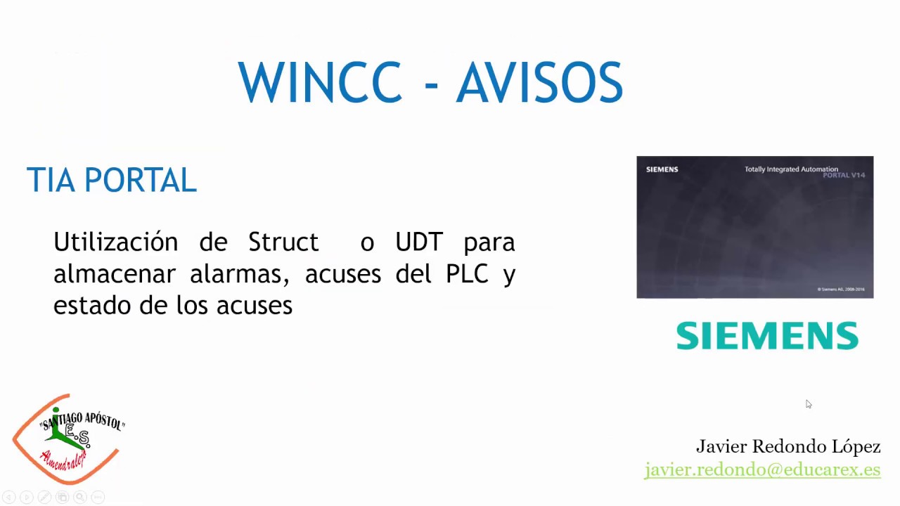 Tutorial WinCC. Avisos HMI. Acuse en PLC. Struct o UDT (2/2)