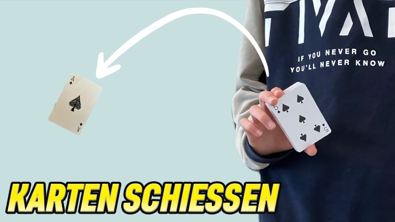 Karten werfen lernen (einfach)