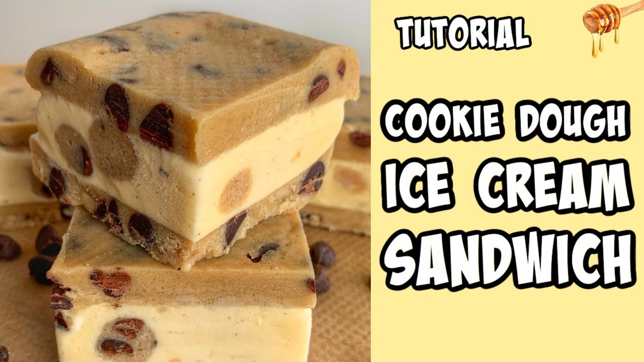 Cookie Dough Ice Cream Sandwiches!! Recipe tutorial #Shorts