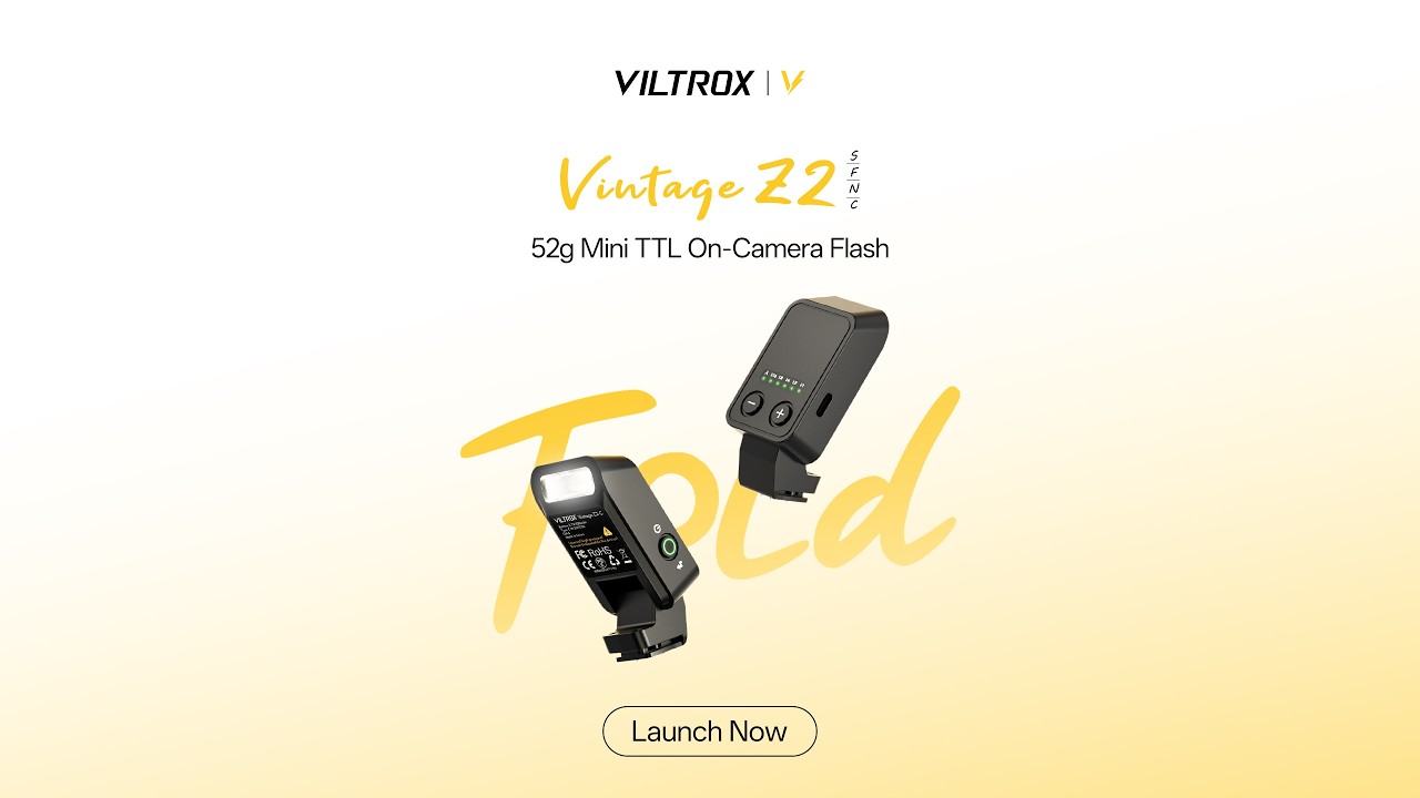 Представляем миниатюрную TTL-вспышку Viltrox Vintage Z2 &mdash; практически незаметная, но ярко освещен...