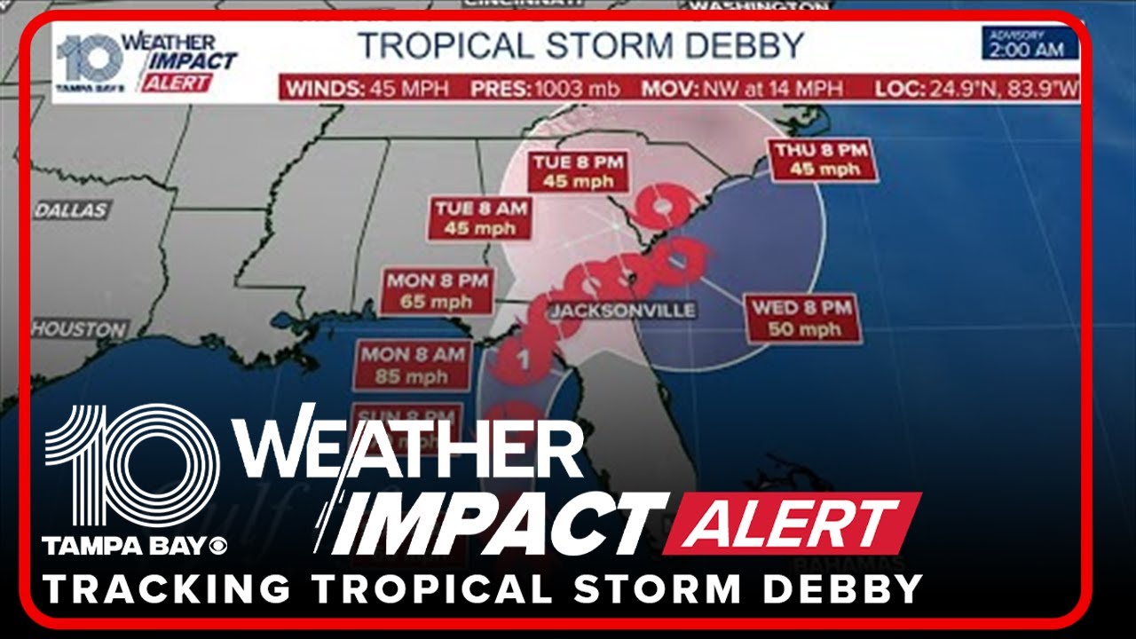 LIVE WEATHER UPDATE | Tropical Storm Debby's outer rainbands impacting Florida Keys