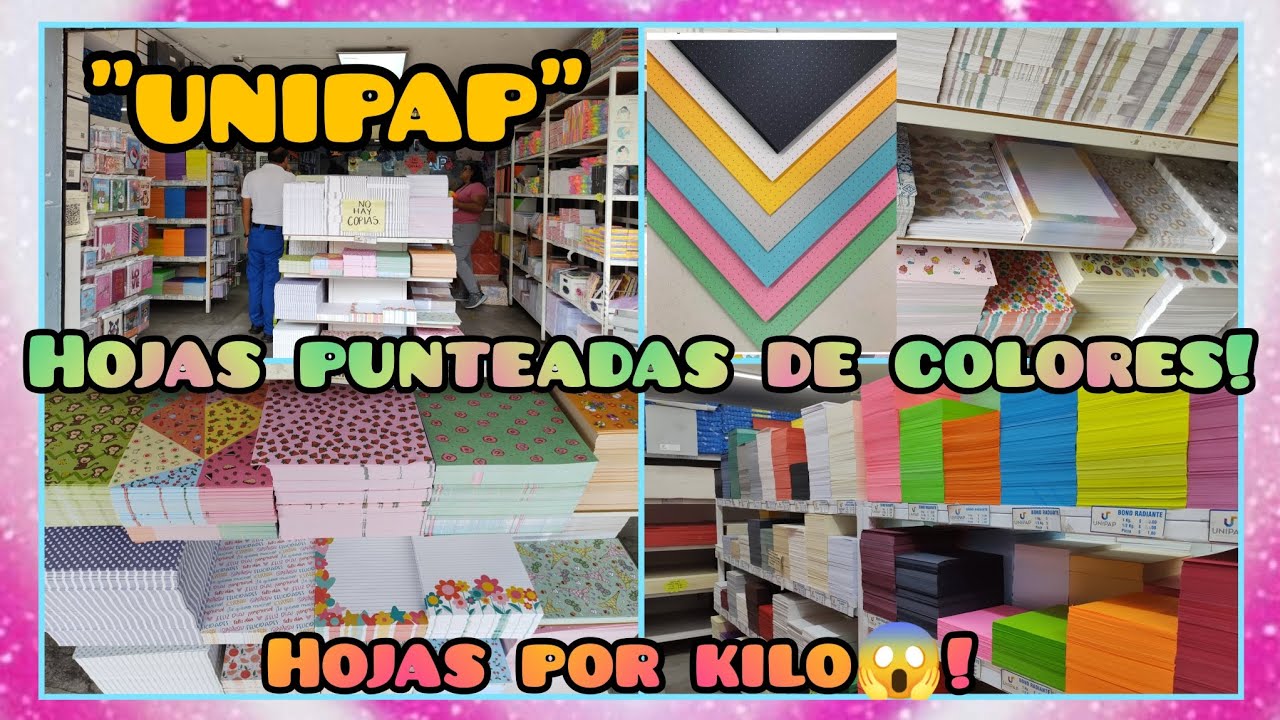 Hojas para manualidades y🎨Artes gr&aacute;ficas (hojas punteadas, lettering, scrapbook y m&aacute;s) Unipap