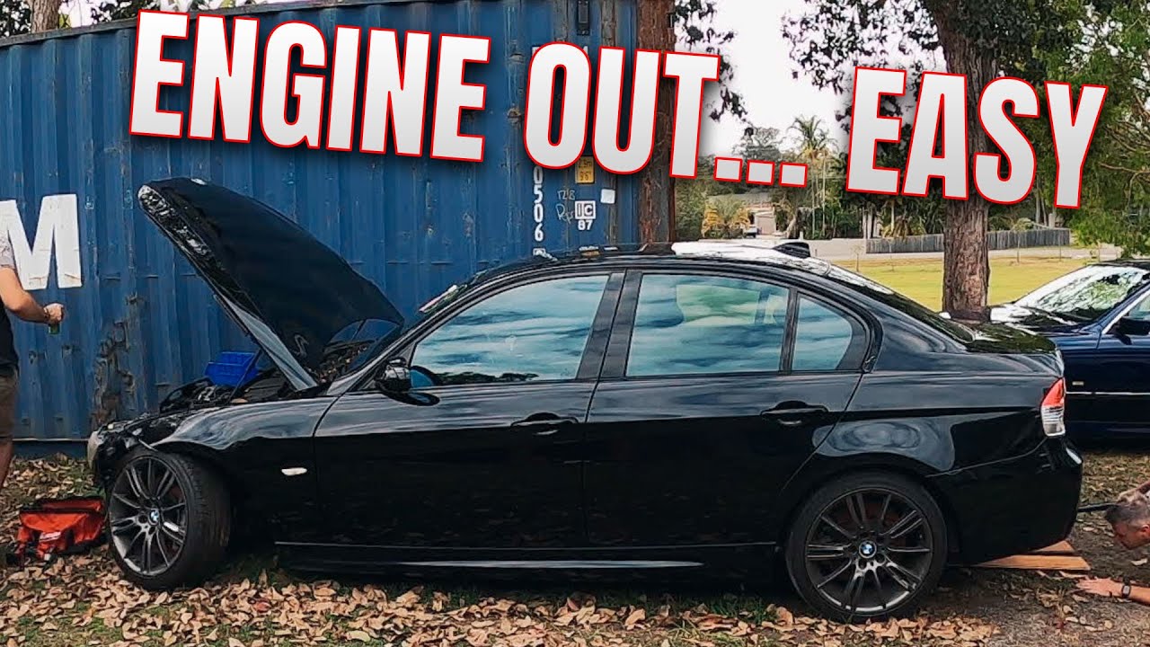 BMW N54 335i Engine Removal: E90 E92 Engine Swap