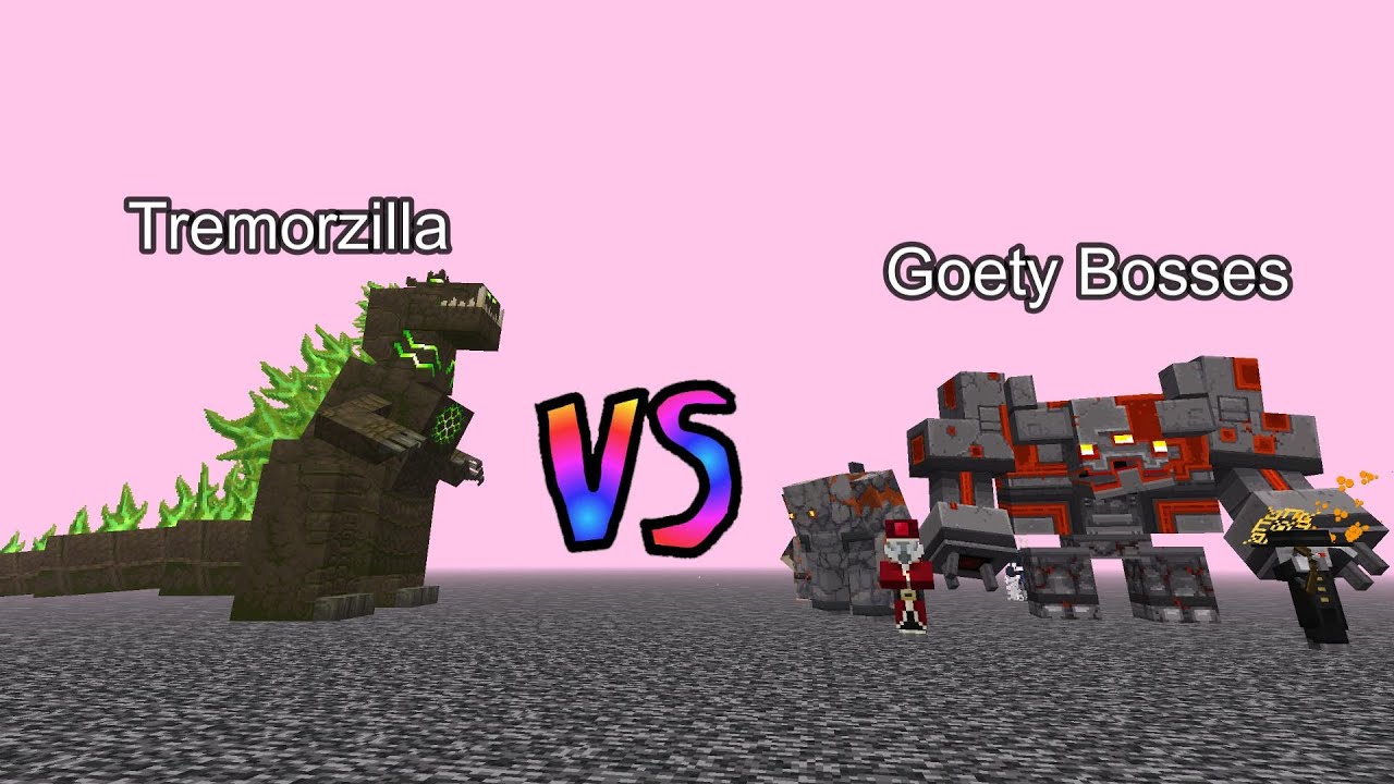 Tremorzilla vs Goety Bosses | Minecraft  Mob Battle