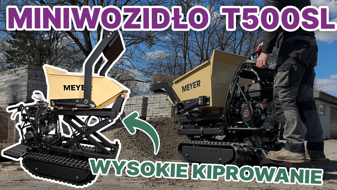 Wozidło MEYER T500SL w terenie 💥 Test możliwości i wysokie kiprowanie!
