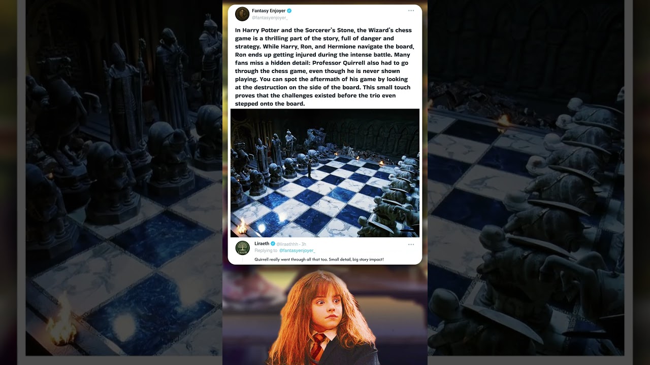 Hidden Wizard’s Chess Detail You Missed in Harry Potter ♟️ 