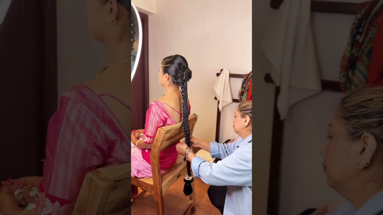 #bridal #makeup #hairstyle #kodava #wedding #today #work  👰