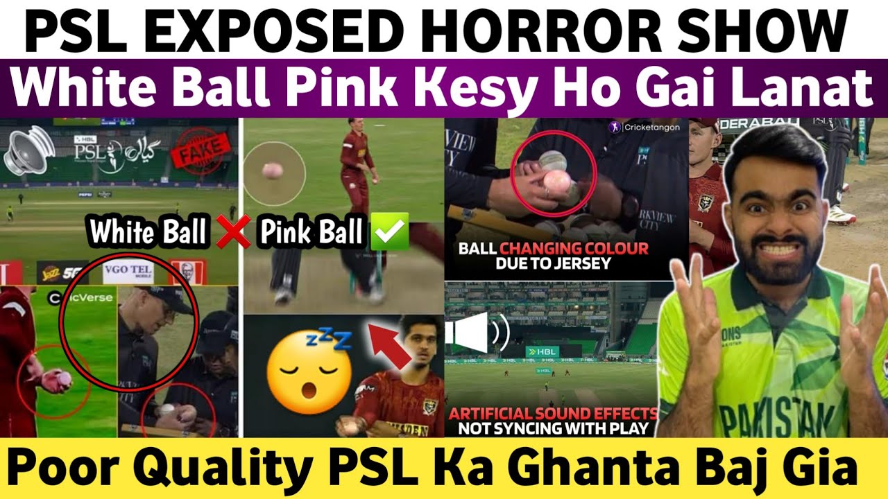 PSL Exposed Horror Show | White Ball Turned into Pink Ball in PSL 2026 | Pak Media on IPL Vs PSL |