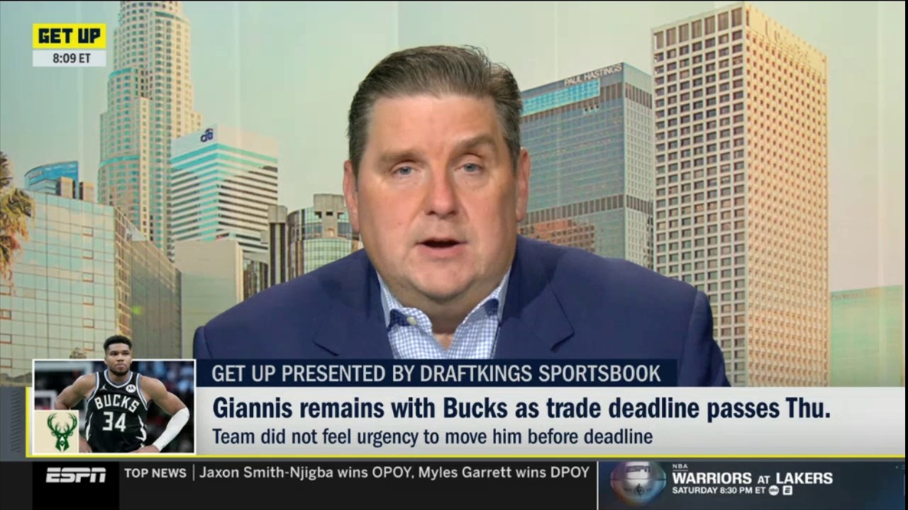 GET UP | Brian latest update on Giannis trade: Good news for the Warriors, bad news for the Lakers