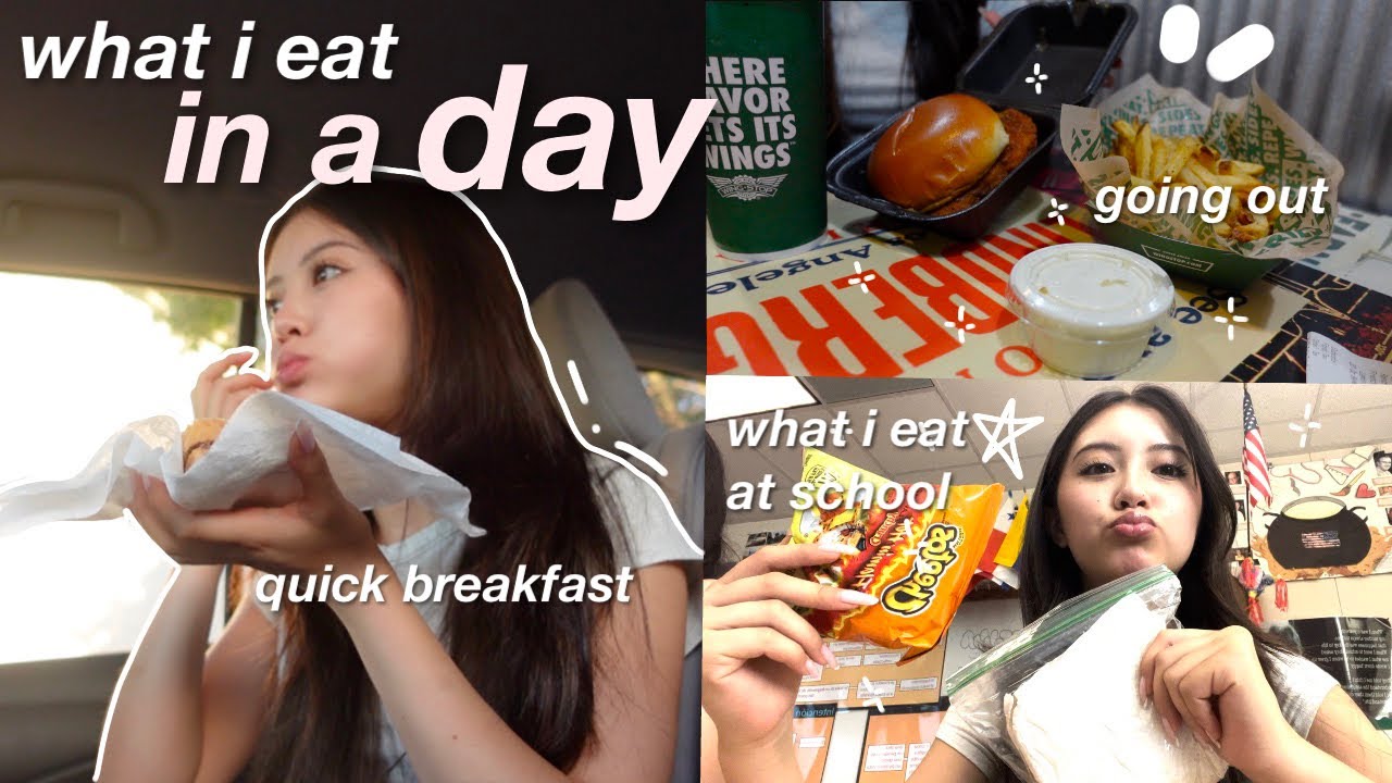 WHAT I EAT IN A DAY 🥪|| school day