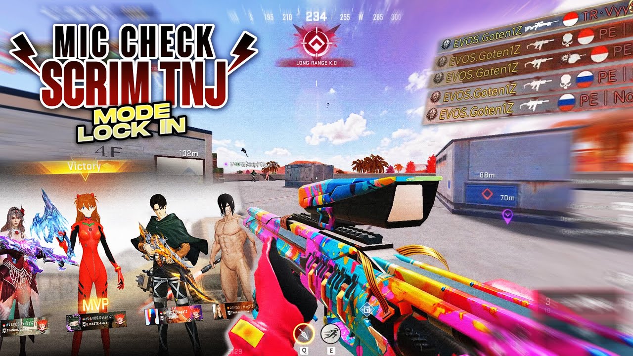 MIC CHECK SCRIM INDO!! MODE ON FIRE DI SCRIM LOKAL RATA SETENGAH MAP - BLOODSTRIKE