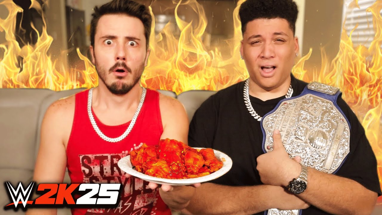 WWE 2K25 But The Loser Has To Eat The Hottest Wings!