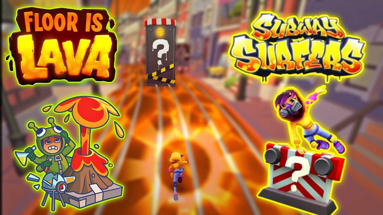 SUBWAY SURFERS THE FLOOR IS LAVA x MYSTERY HURDLES - HOLLIWOOD 2024