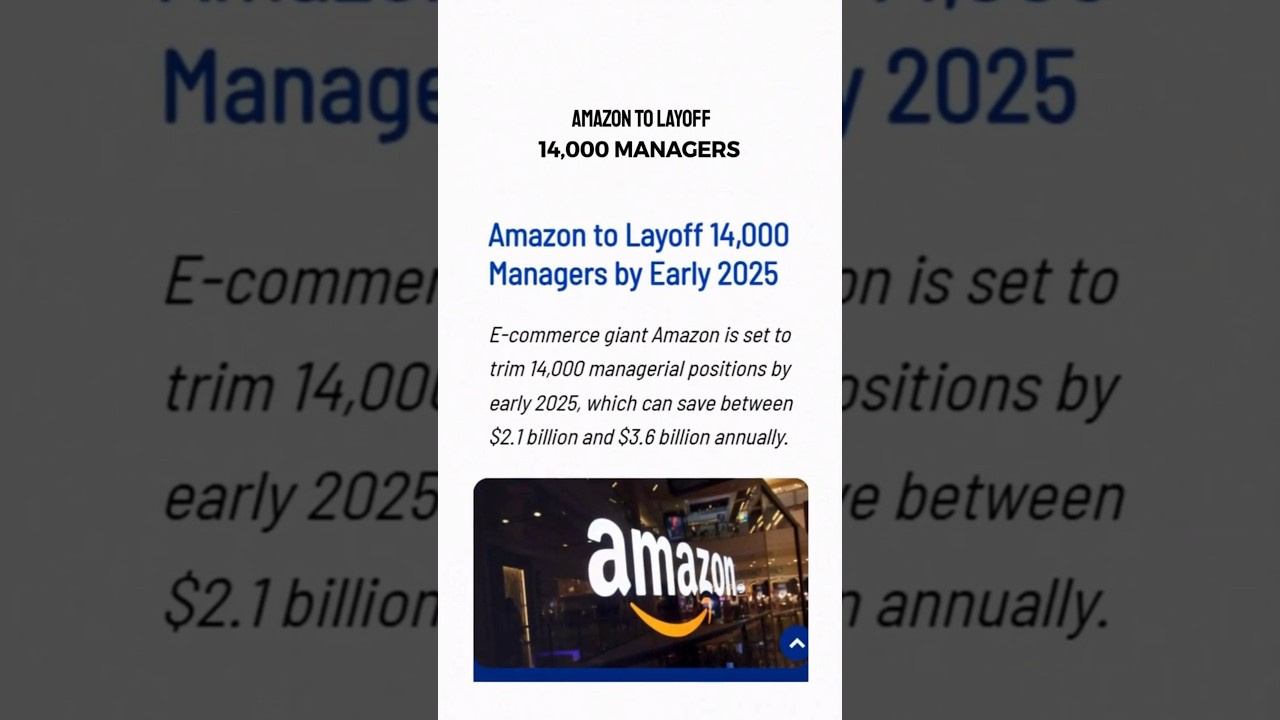 Amazon to Layoff 14,000 Managers in 2025 | Dr. Ankit Shah #predictions #dedollarization #news #money