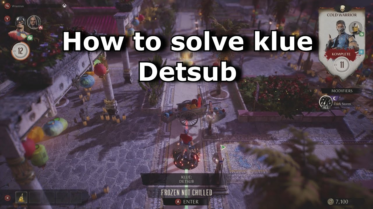 MK1 Invasions - How to solve klue Detsub in Sun Do Festival mesa