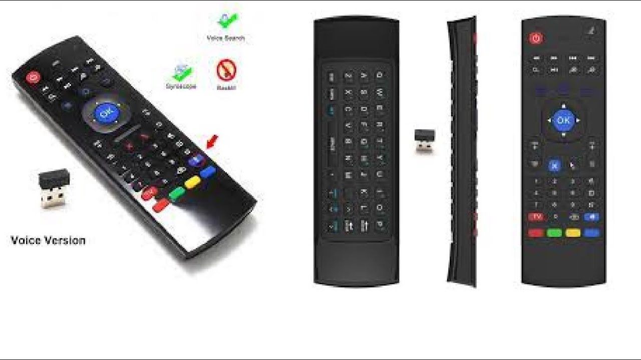 MX 3  Bluetooth Remote Control with Air Mouse & Keyboard | Perfect for Smart TVs & Windows Laptops!
