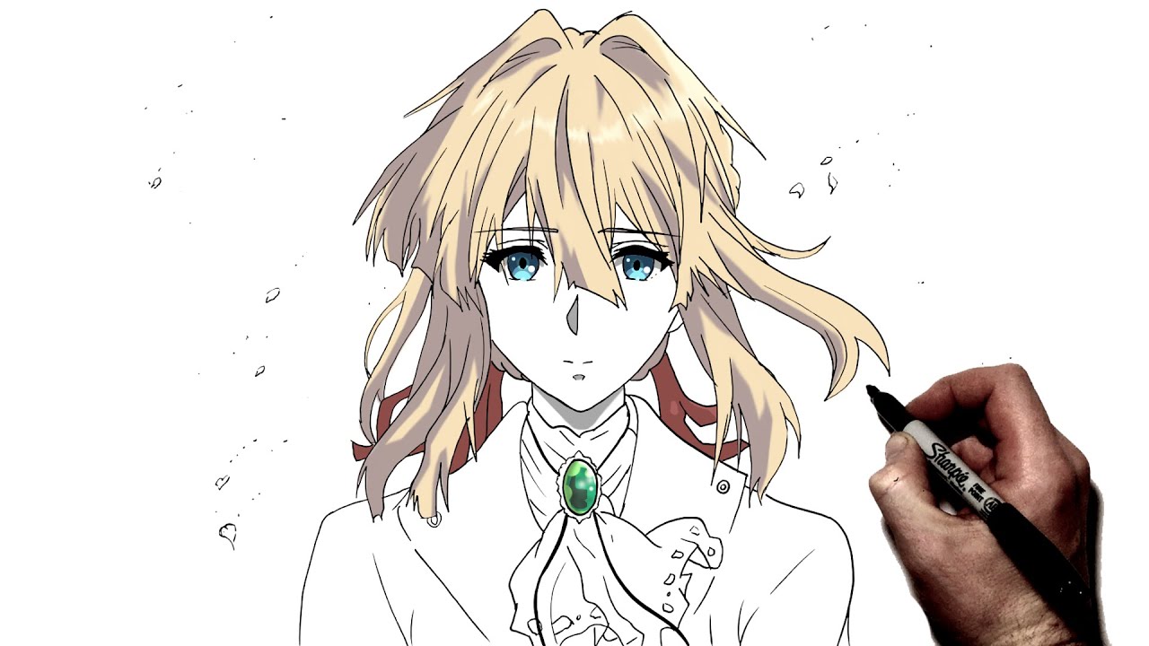 How To Draw Violet Evergarden | Step By Step