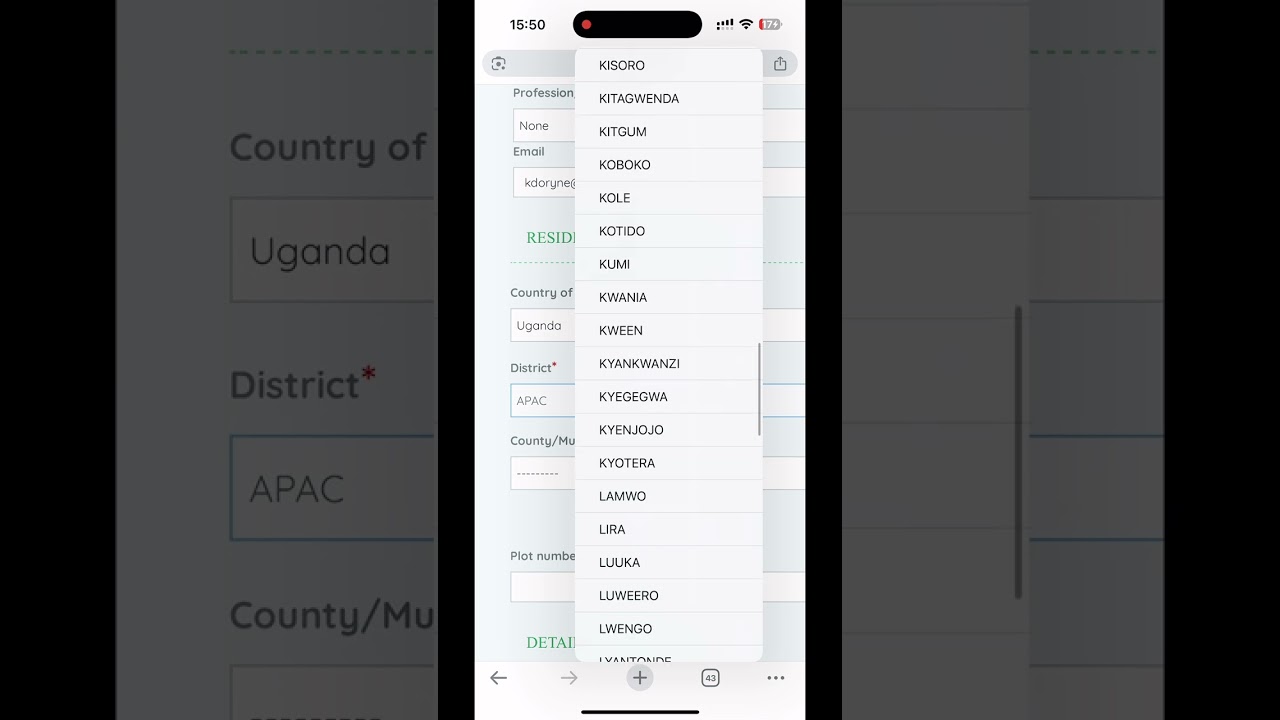 Application of Ugandan passport online