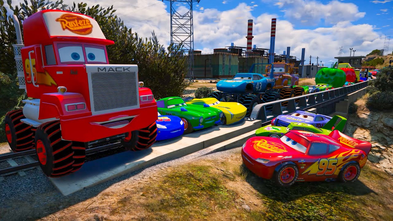 Disney Pixar Cars 3 Mack Monster Truck McQueen Toys Finn McMissile Fabulous Jackson Storm The King