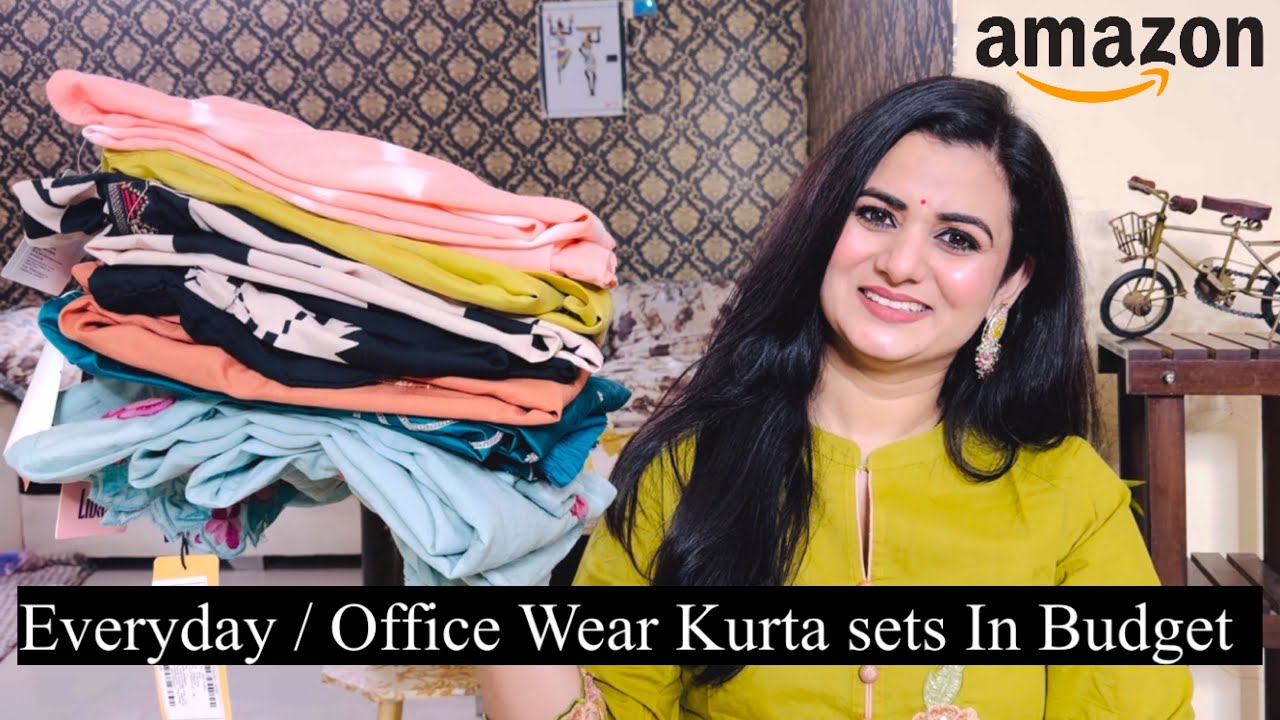 Must Have Amazon Kurta Set Haul, Embroidered Kurta Pant Set With Dupatta, Cotton Kurta Palazzo Set