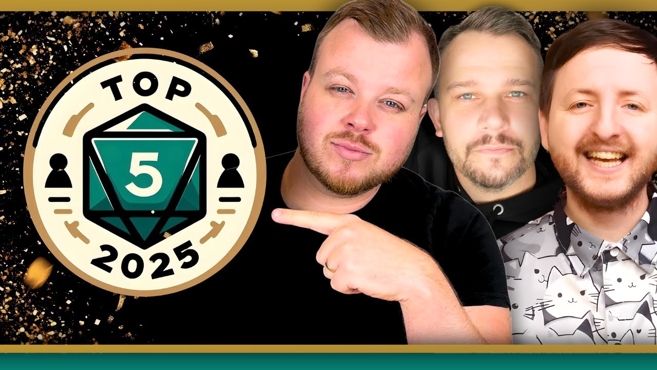 Vyhlašujeme TOP5 her roku 2025! 🥳🏆 +zklamání i překvapení s @deskovkovy-vykricnik @LazyCatBG