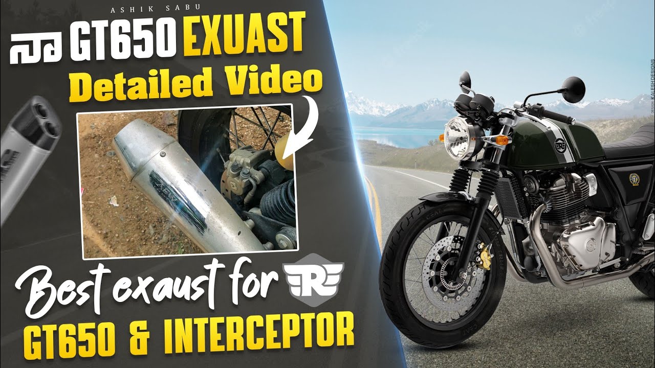 BEST EXAUST FOR GT650? | AEW EXAUST | TELUGU MOTOVLOG | ASHIK SABU | SABUSPEC