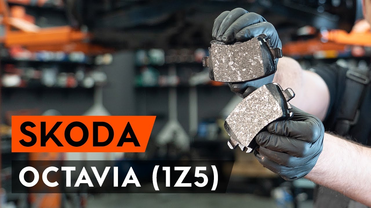 How to change rear brake pads on OCTAVIA 1Z5 [TUTORIAL AUTODOC]