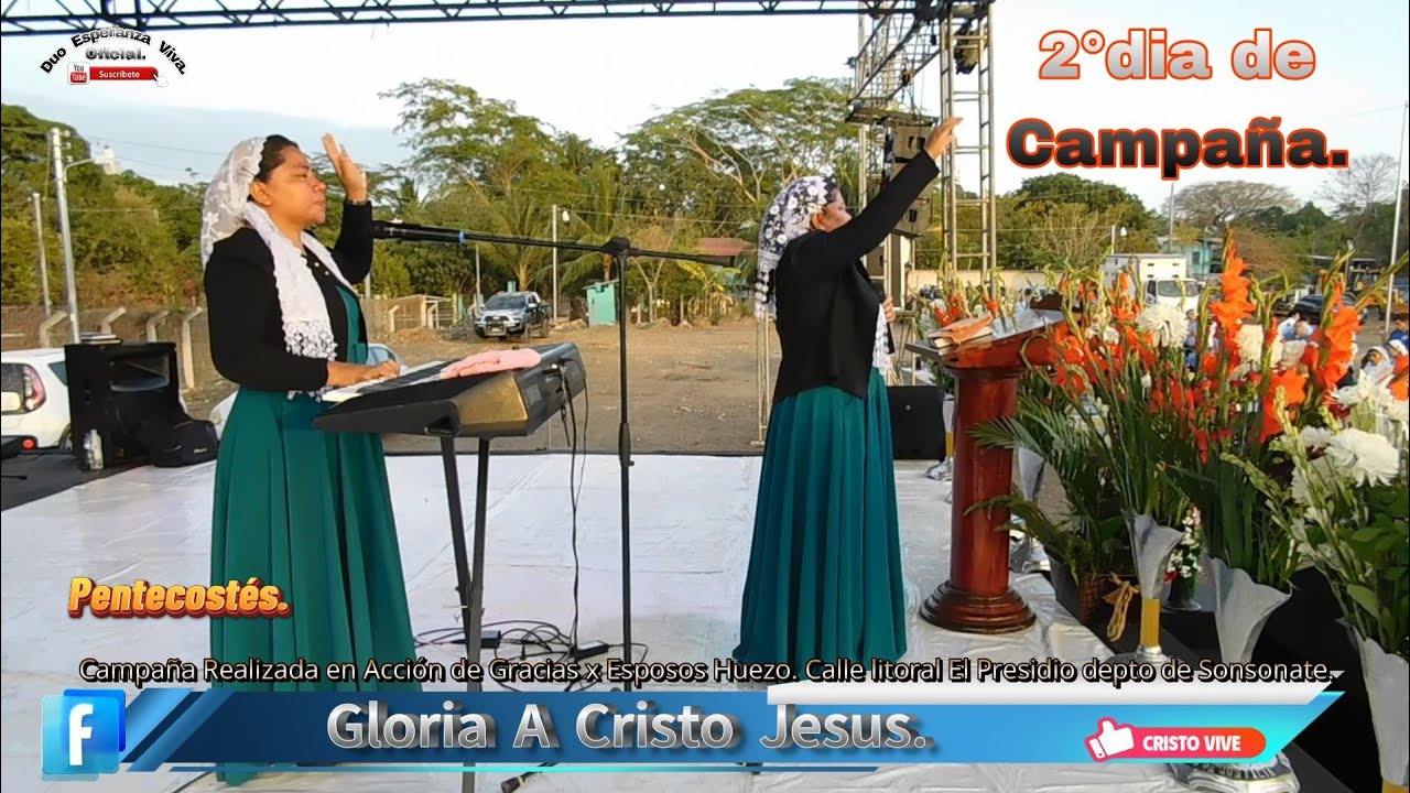 Duo Esperanza Viva. Segundo día de campaña.