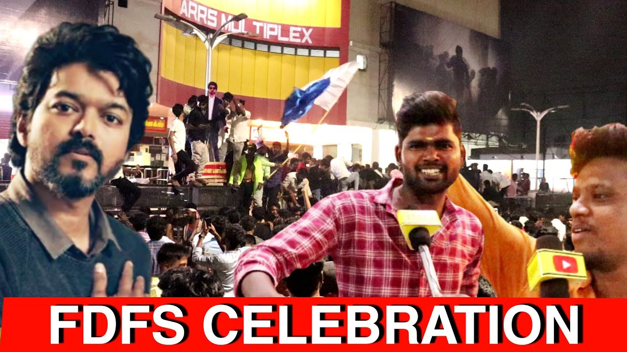 Beast FDFS Celebration | Beast Celebration | Salem ARRS Multiplex | Thalabathy Vijay 🔥🔥