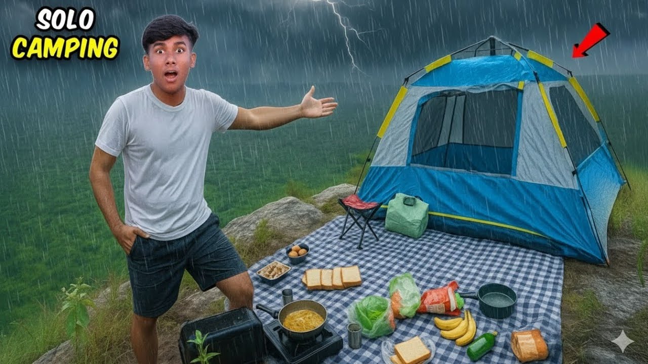 Solo Camping in Mountain | Camping  in Nepal | Camping Videos 