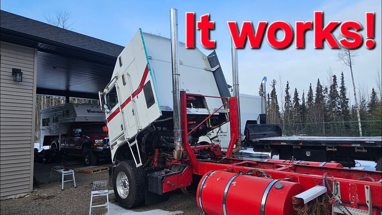 Getting Smokey dialed in. K100 restoration #cabover #kenworth #restoration 