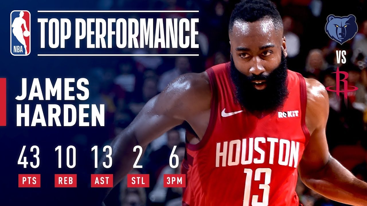 James Harden Drops 40-Point Triple-Double In Win vs Grizzlies | December 31, 2018