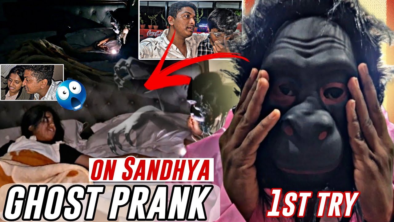👻 Ghost prank on Sandhya 🔥 | 1st Try | #thej2k2 #vlogs #prank