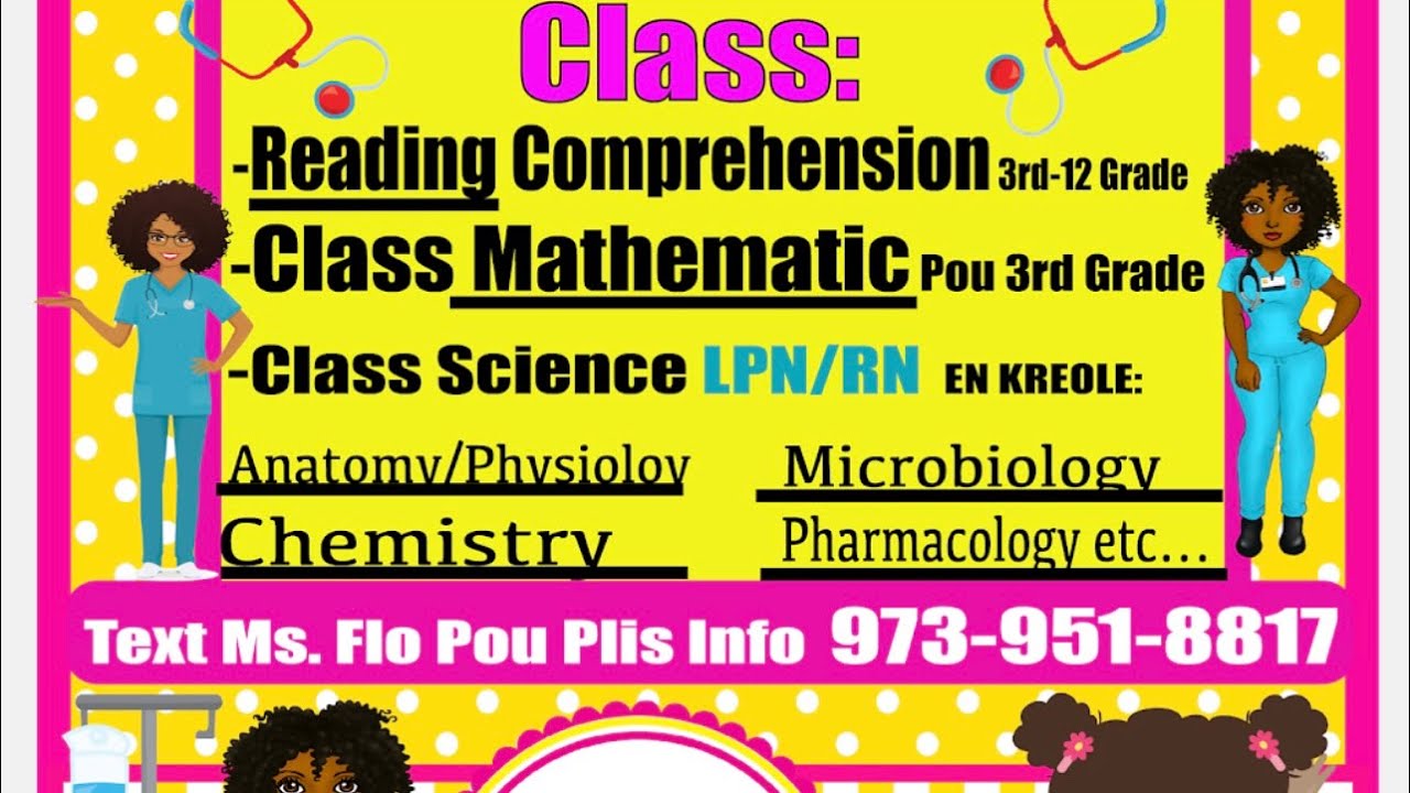 Class Science LPN/RN Reading /MathOnline Classes with Ms. Flo