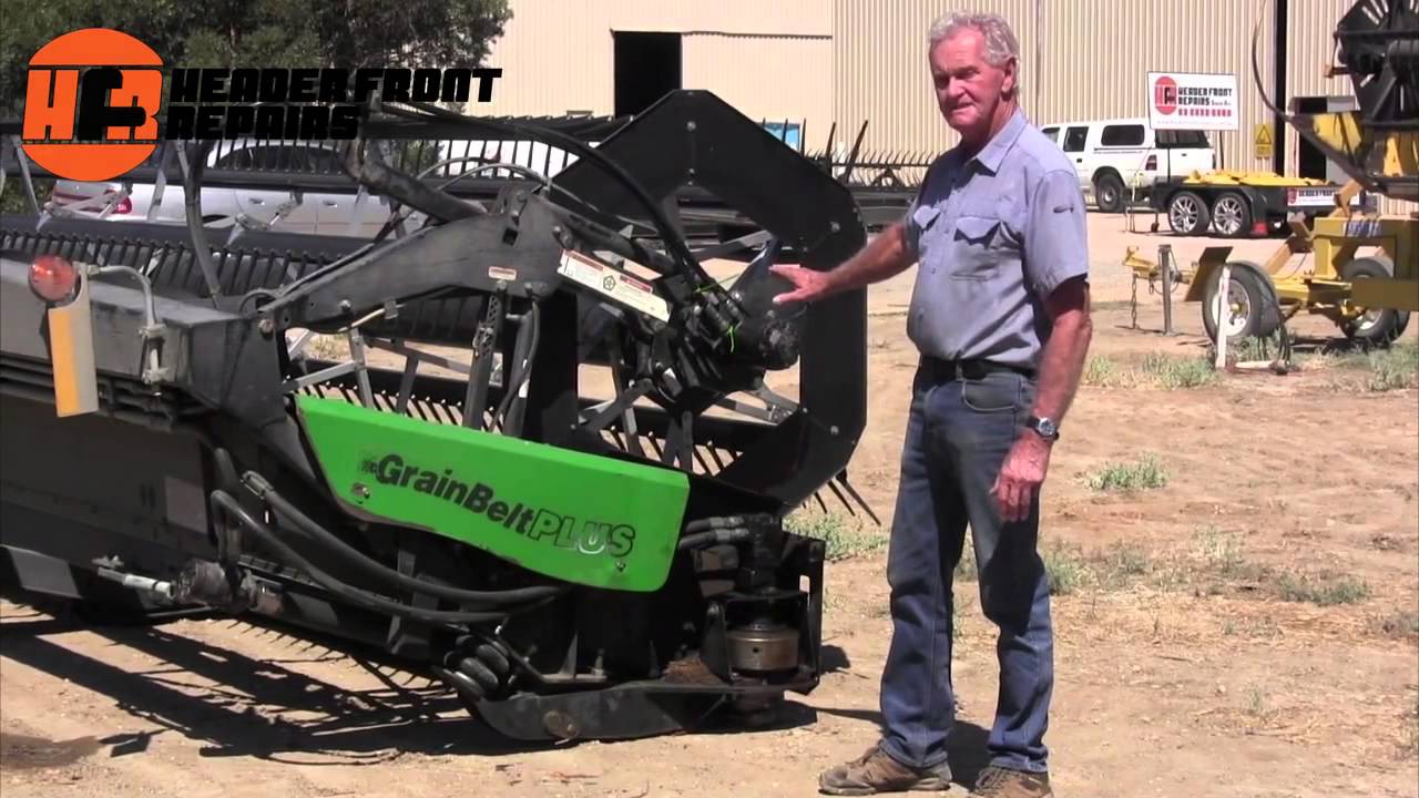 Honeybee GrainBeltPlus header front fixed and repaired