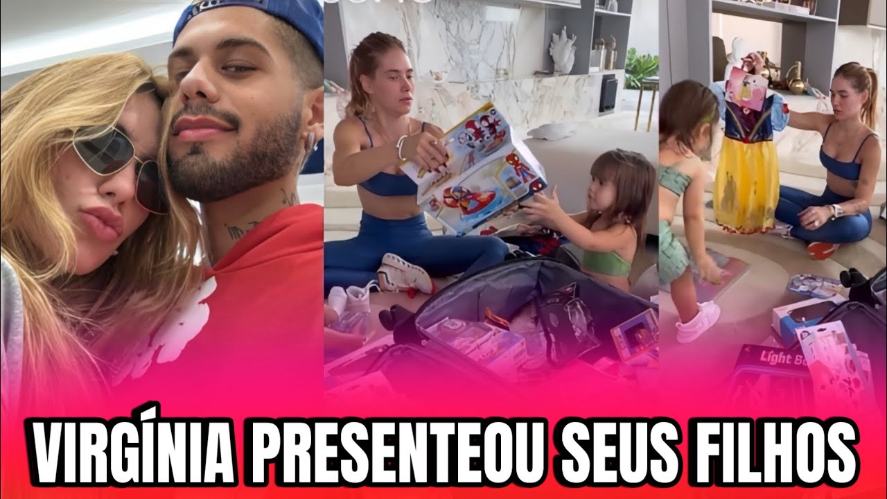 VIRGÍNIA TROUXE PRESENTES DE DUBAI PARA SEUS FILHOS