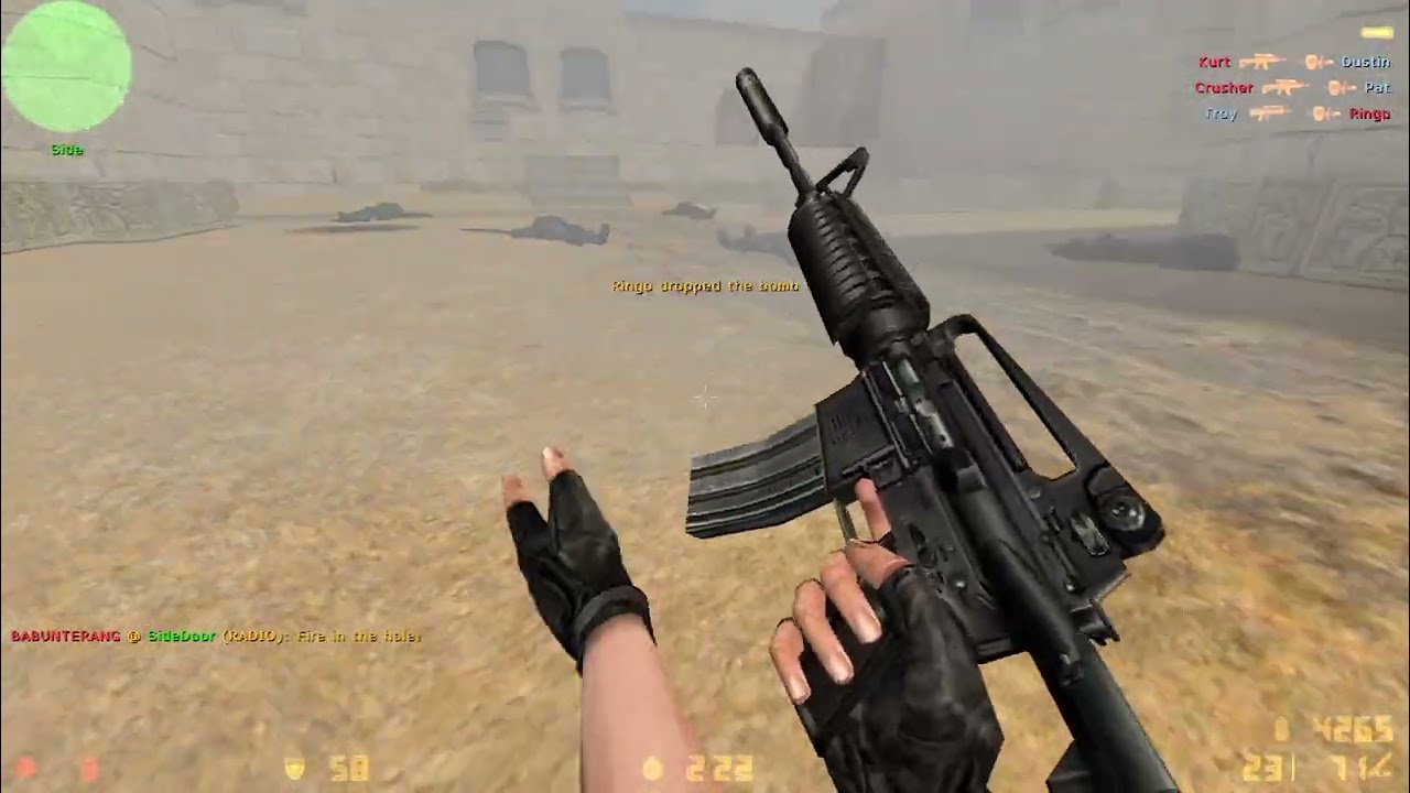 CS Condition Zero De Dust, playing with expert bots vs normal bots (12v19)