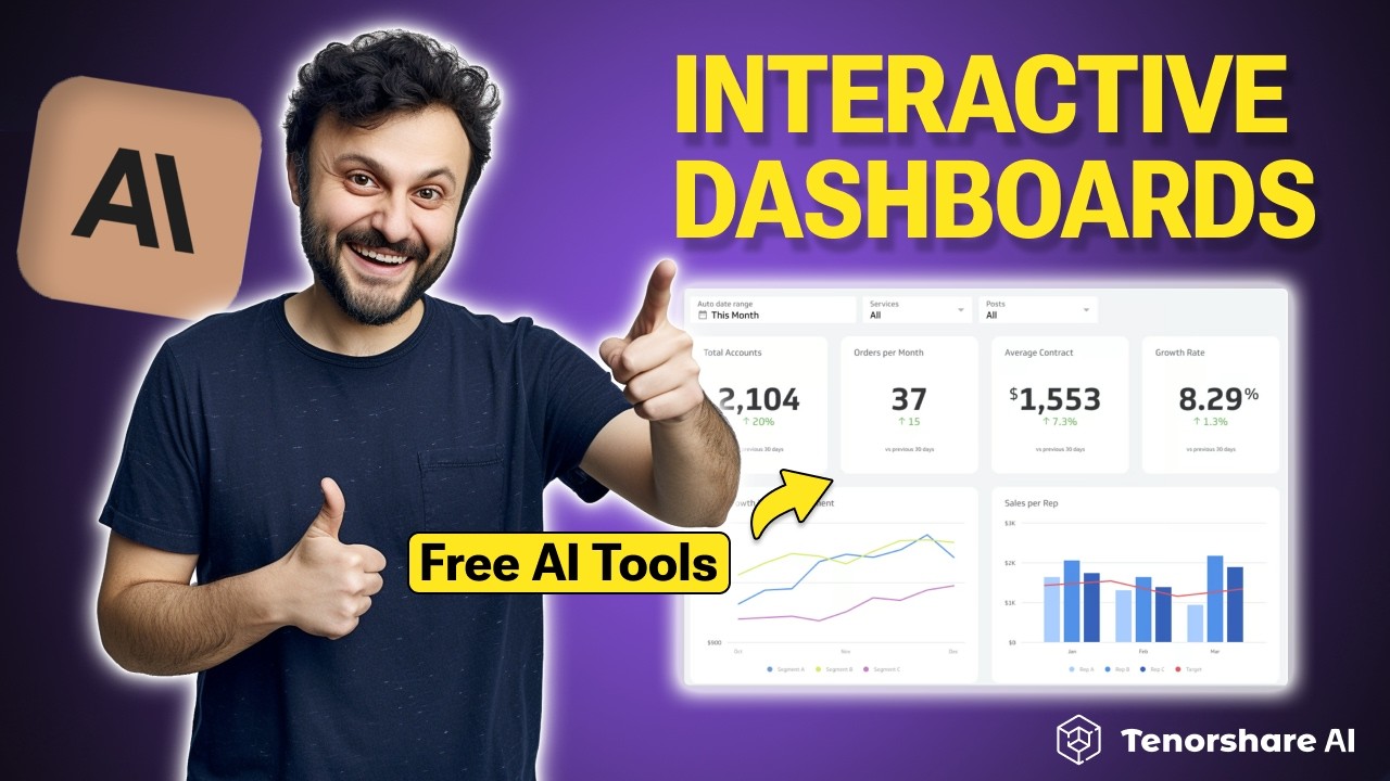 Claude 3.5 Sonnet: Create Interactive Dashboards in 2 Mins with AI🤯Free Data Visualization Tools