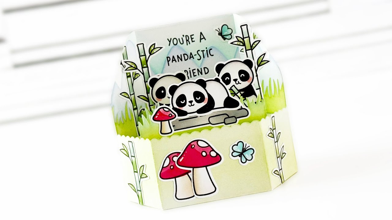 Interactive card using Coloring Stencils with Mindy