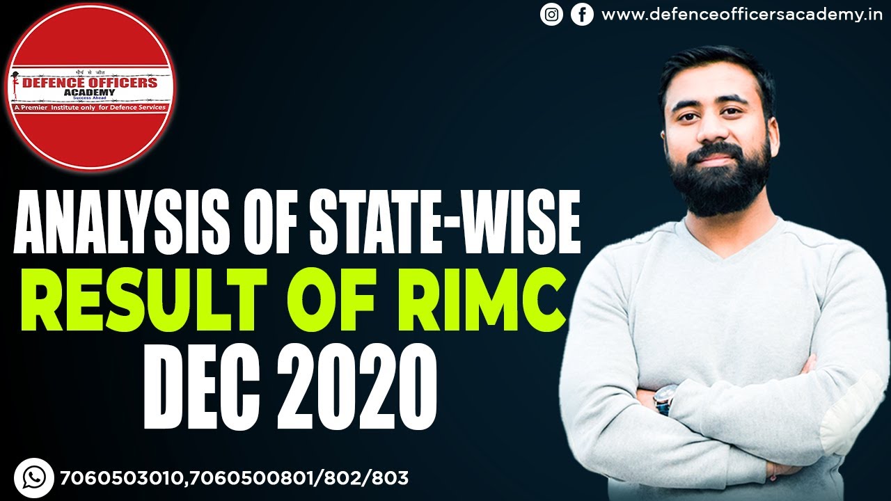 Analysis Of State-Wise Result Of RIMC DEC 2020 | Live 🔴 |