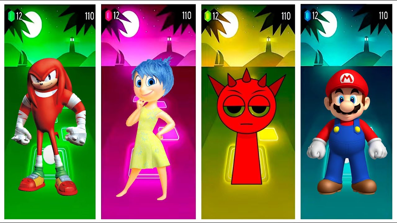 Sheriff Labrador 🆚 Mcqueen Worm EXE 🆚 Mcqueen Dinosaur 🆚 Bus Eater EXE Tiles Hop EDM Rush🎶