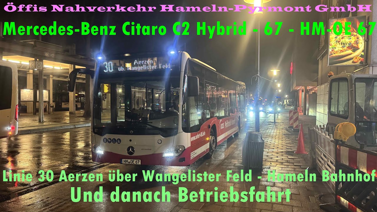 [Sound] &Ouml;ffi-Wagen 67 [Mercedes-Benz Citaro C2 Hybrid] [2024] ZF Ecolife