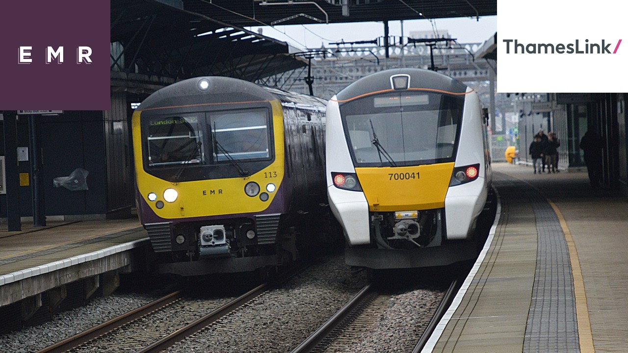 Trains at Brent Cross West 19/02/2026