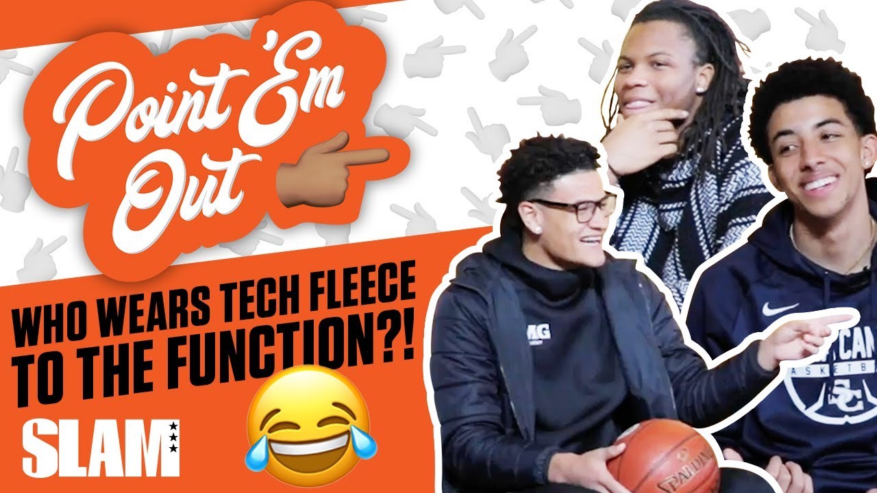 Nike Tech Fleece to the Function?! High School Hoopers Talk Drip 💧 | SLAM Point ’Em Out
